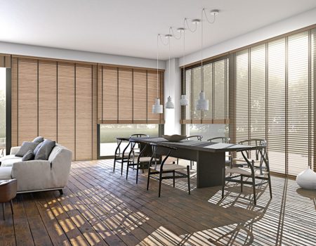 MHZ-Holzjalousien im esszimmer.